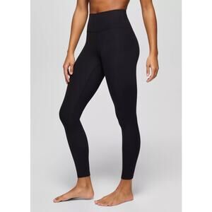 Prana Luxara Rib 7/8 Legging Womens XS Black High Rise Ribbed Hidden Key Pocket